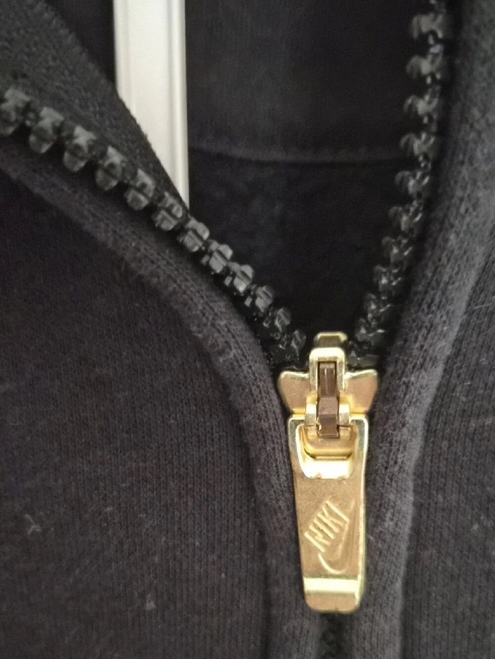 Nike Kids Black Hoodie & Black Leggings with Gold Swoosh
